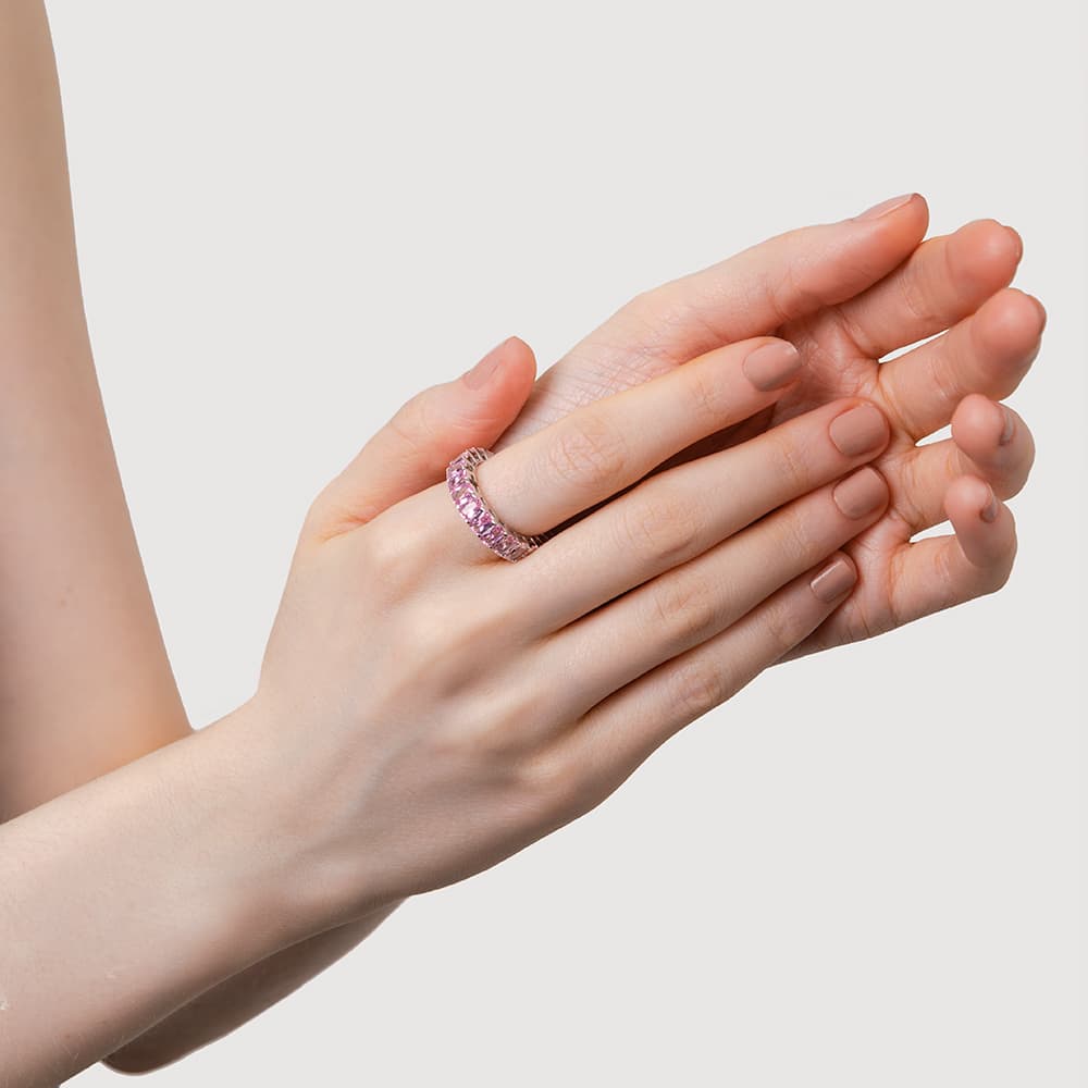 Кольцо из серебра 925 с кубическим цирконием