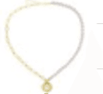 Колье из серебра 925 с жемчугом