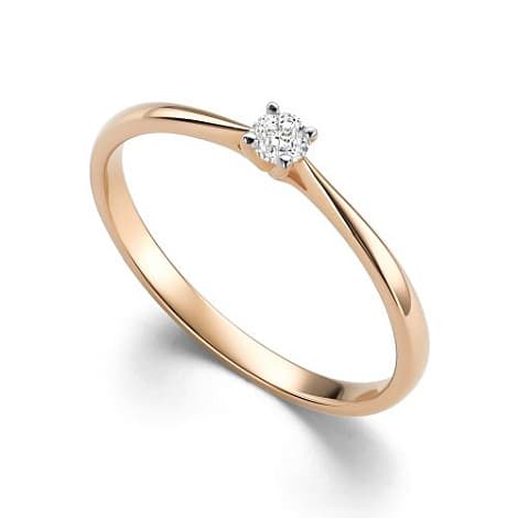 Кольцо из золота 585 с бриллиантами