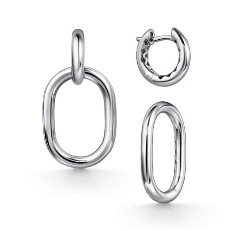 Серьги из серебра 925 без вставки