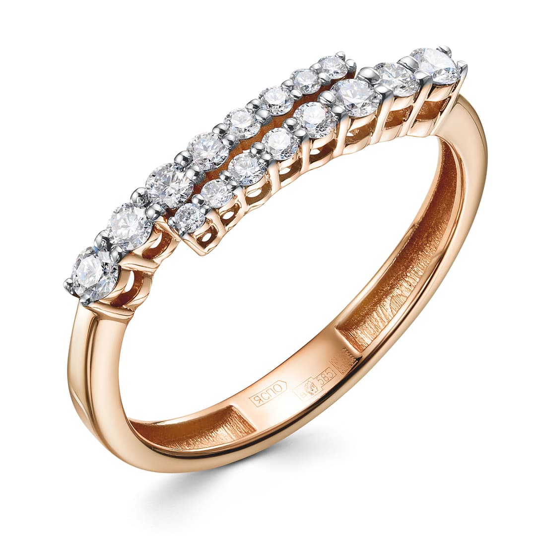 Кольцо из золота 585 с  бриллиантом