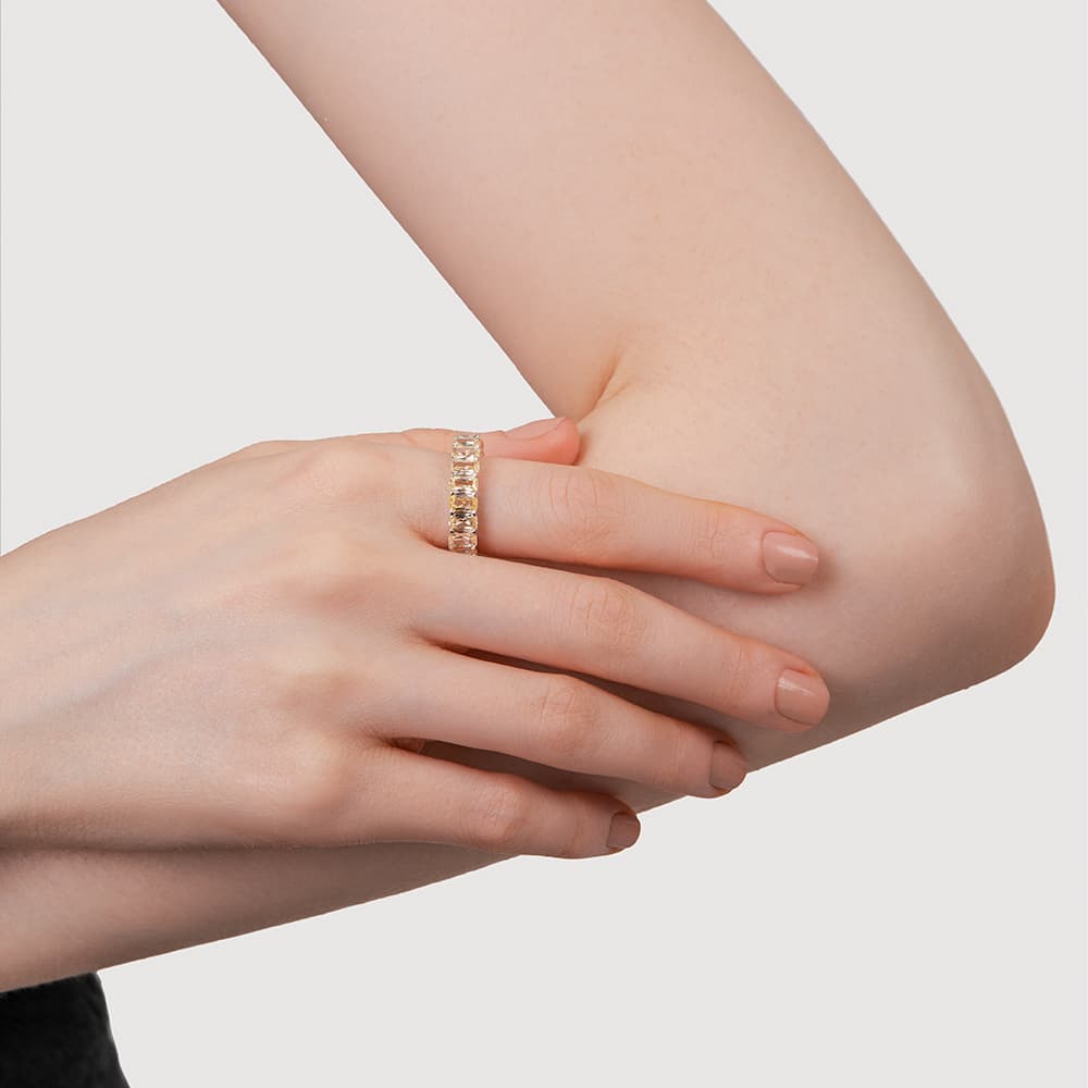 Кольцо из серебра 925 с кубическим цирконием