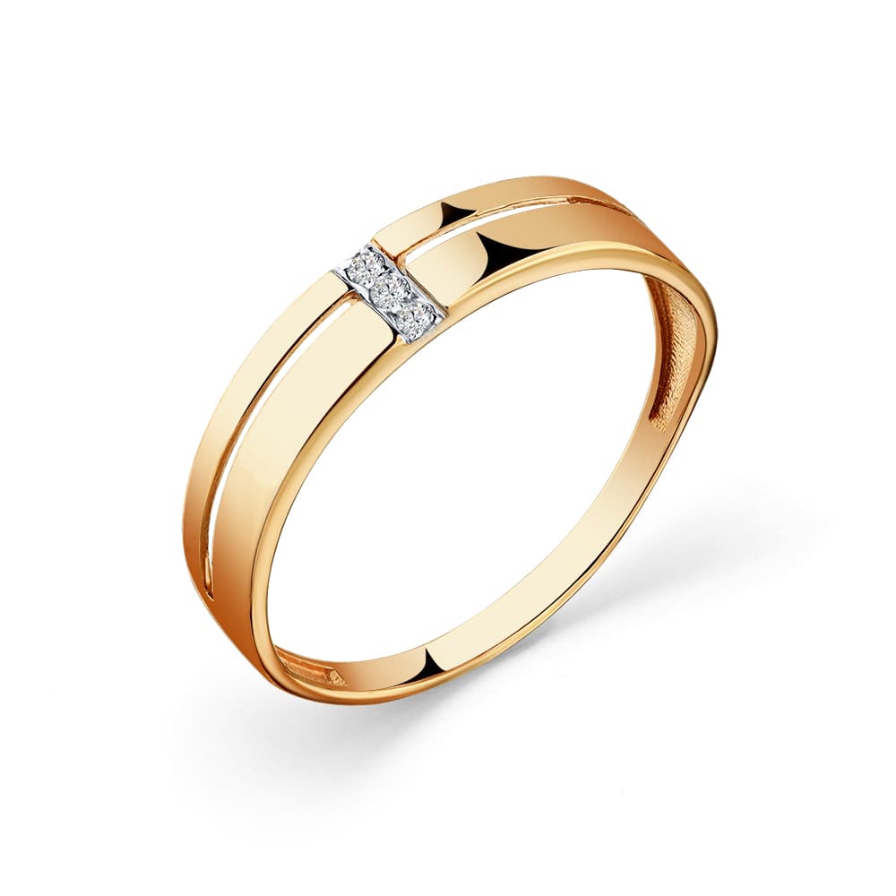 Кольцо из золота 585 с  фианит