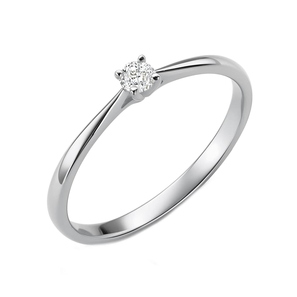 Кольцо из золота 585 с бриллиантами