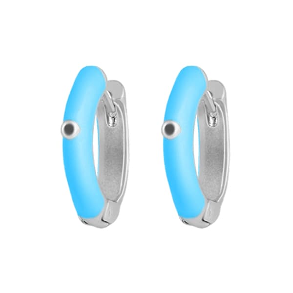 Серьги из стали с эмалью