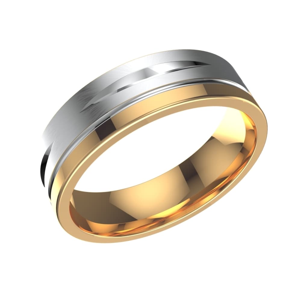 Кольцо обручальное из золота 585 без вставки