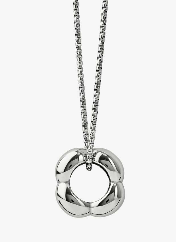 Колье из стали без вставки