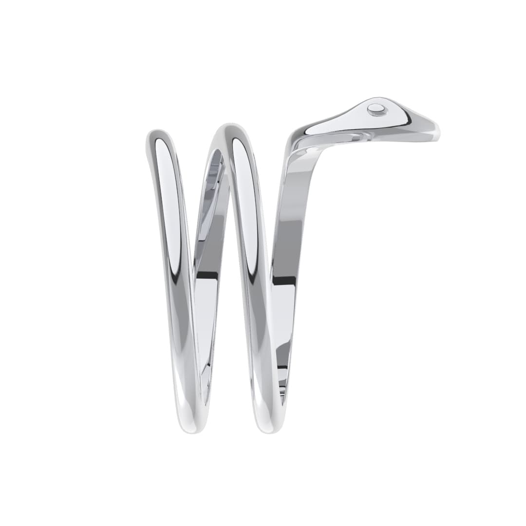 Кольцо из серебра без вставки