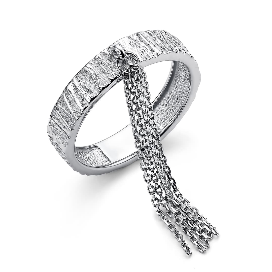 Кольцо из серебра без вставки