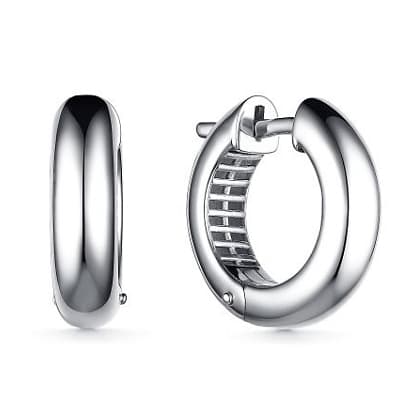 Серьги из серебра 925 без вставки