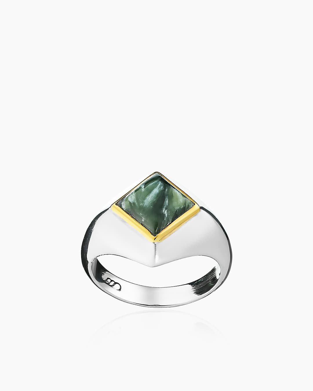 Кольцо из серебра 925 с  серафинит