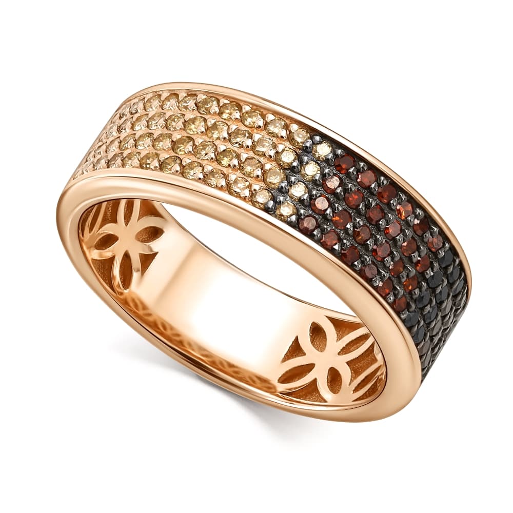 Кольцо из золота 585 с бриллиантами