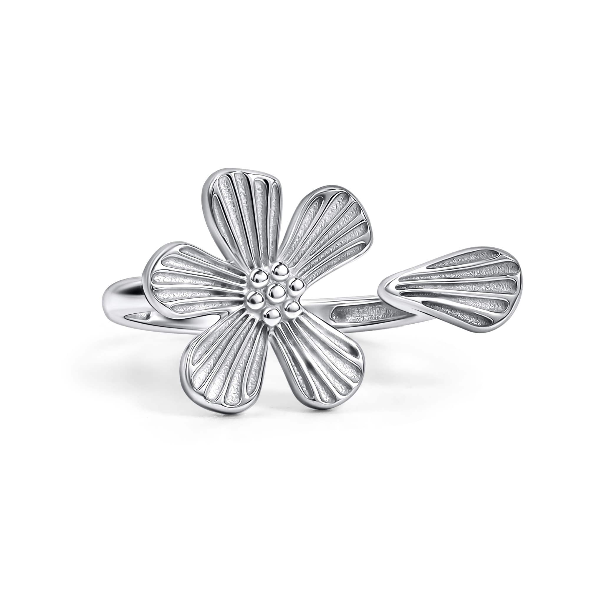 Кольцо из серебра 925 без вставки