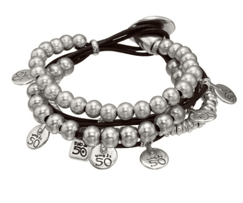 Браслет из стали с жемчугом