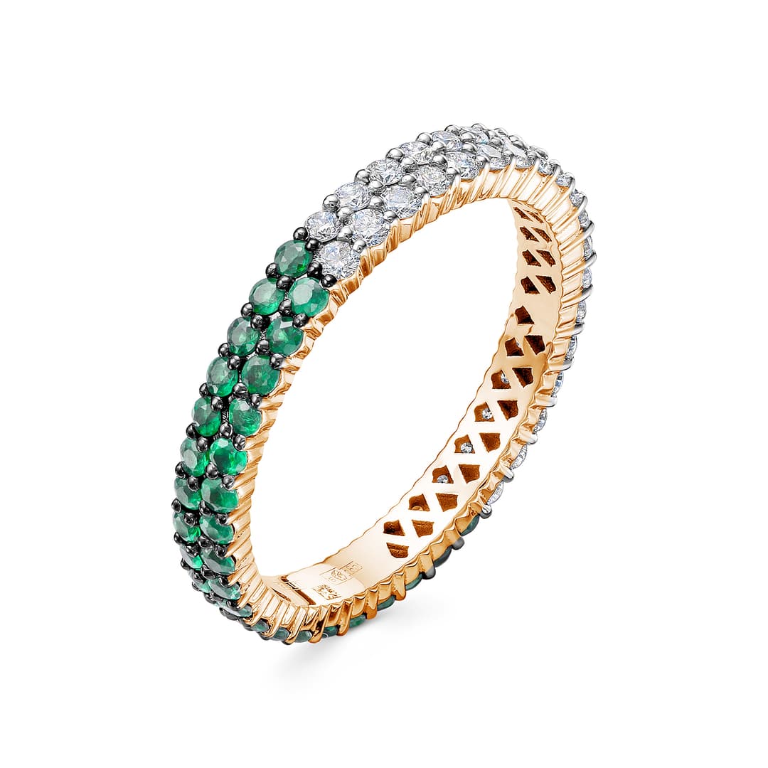 Кольцо из золота 585 с  бриллиантом