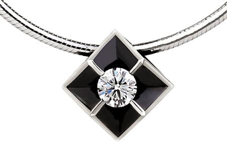 Колье из золота 585 с бриллиантами