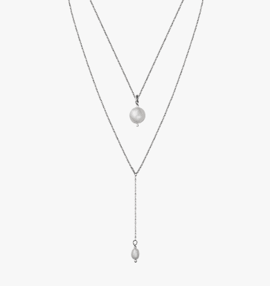 Колье из серебра 925 с жемчугом