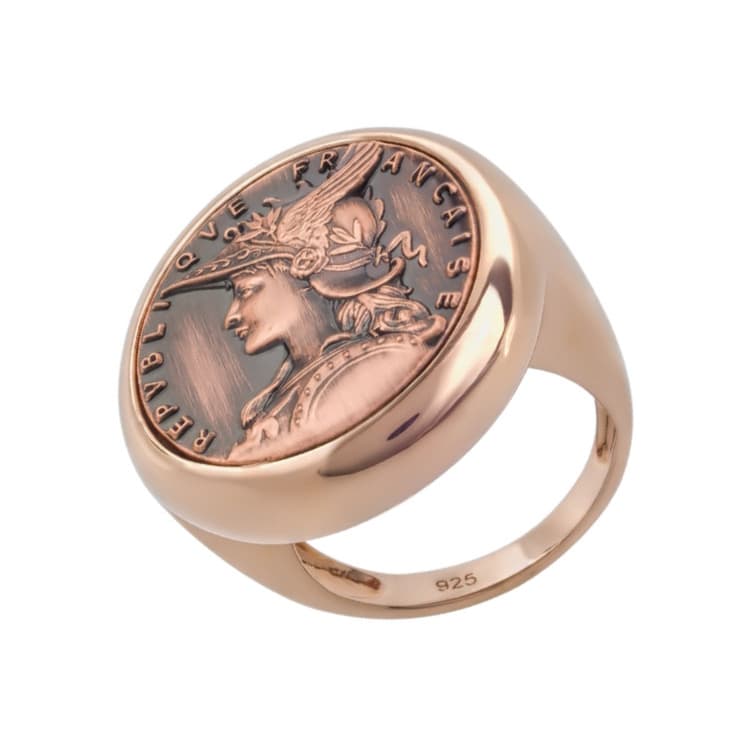 Кольцо из бижутерный сплава без вставки