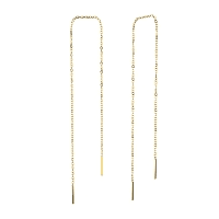 Серьги из серебра без вставки