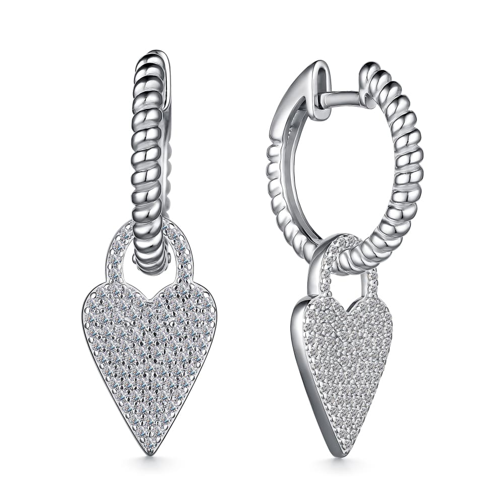 Серьги из серебра 925 с кубическим цирконием