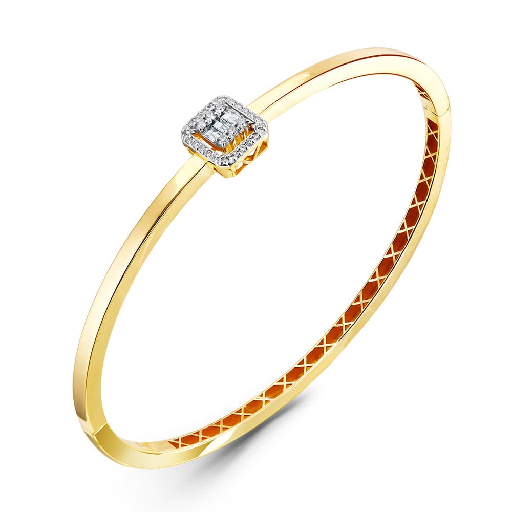 Браслет из золота 585 с  бриллиантом