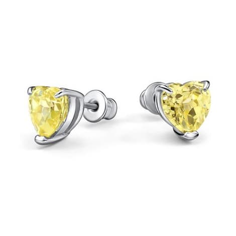Серьги из серебра 925 с бриллианитами