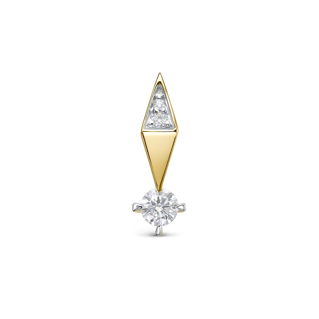 Подвеска из золота 585 с  бриллиантом