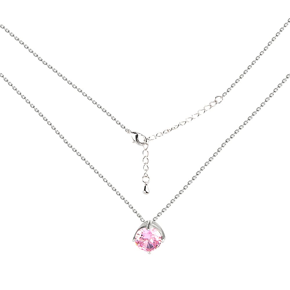 Колье из серебра 925 с кубическим цирконием