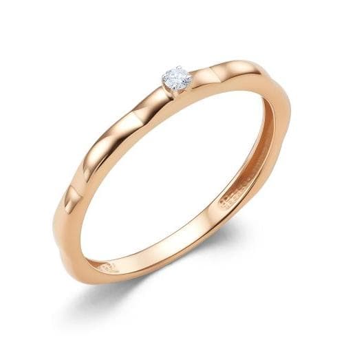 Кольцо из золота 585 с бриллиантами