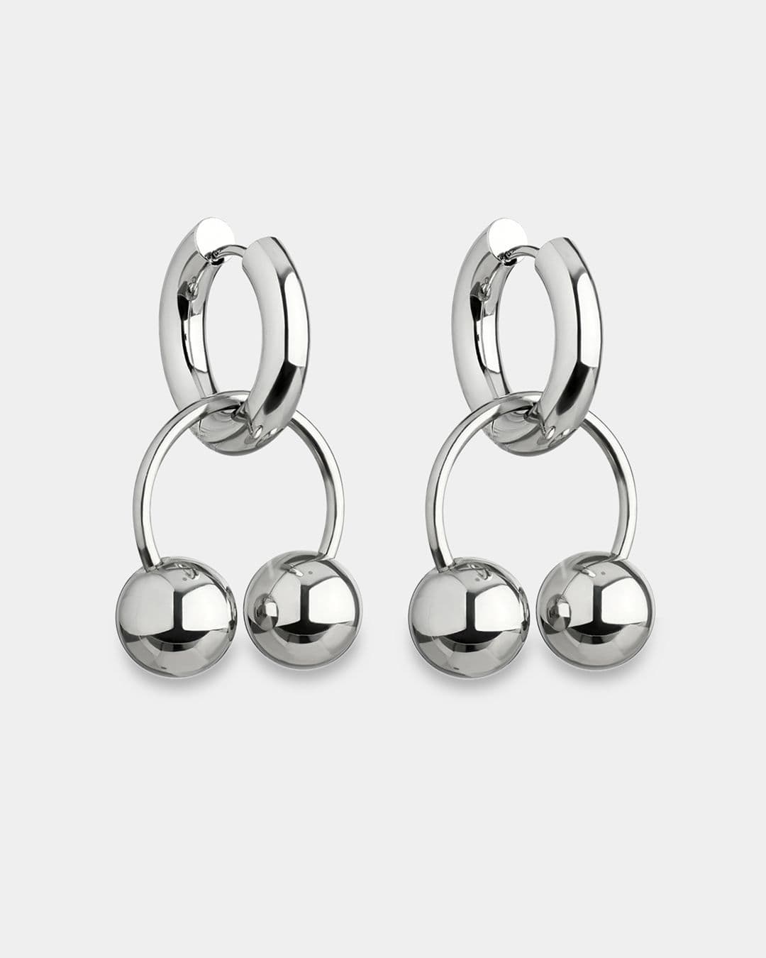 Серьги из стали без вставки