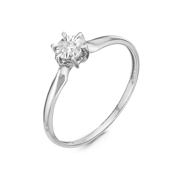 Кольцо из золота 585 с бриллиантом