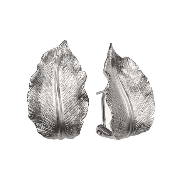 Серьги из серебра 925 без вставки