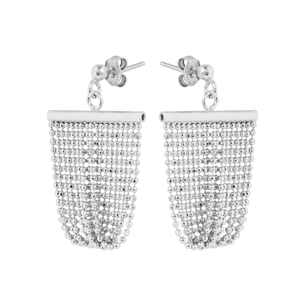 Серьги из серебра 925 без вставки