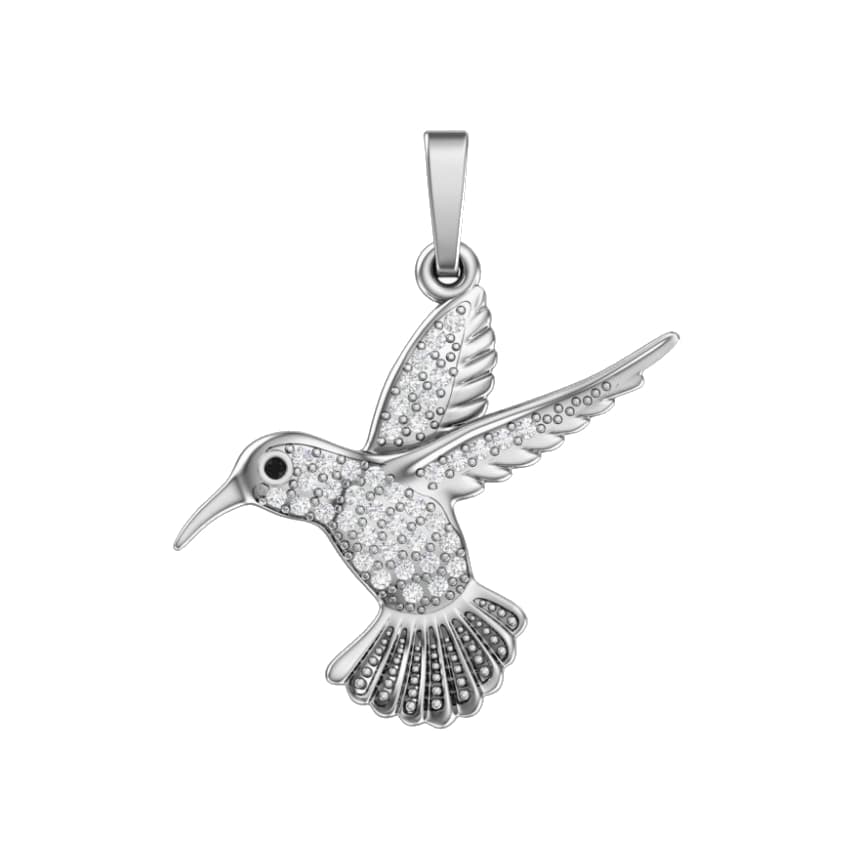 Подвеска из серебра 925 с фианитом