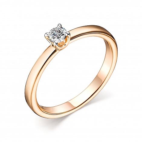 Кольцо из золота 585 с бриллиантами