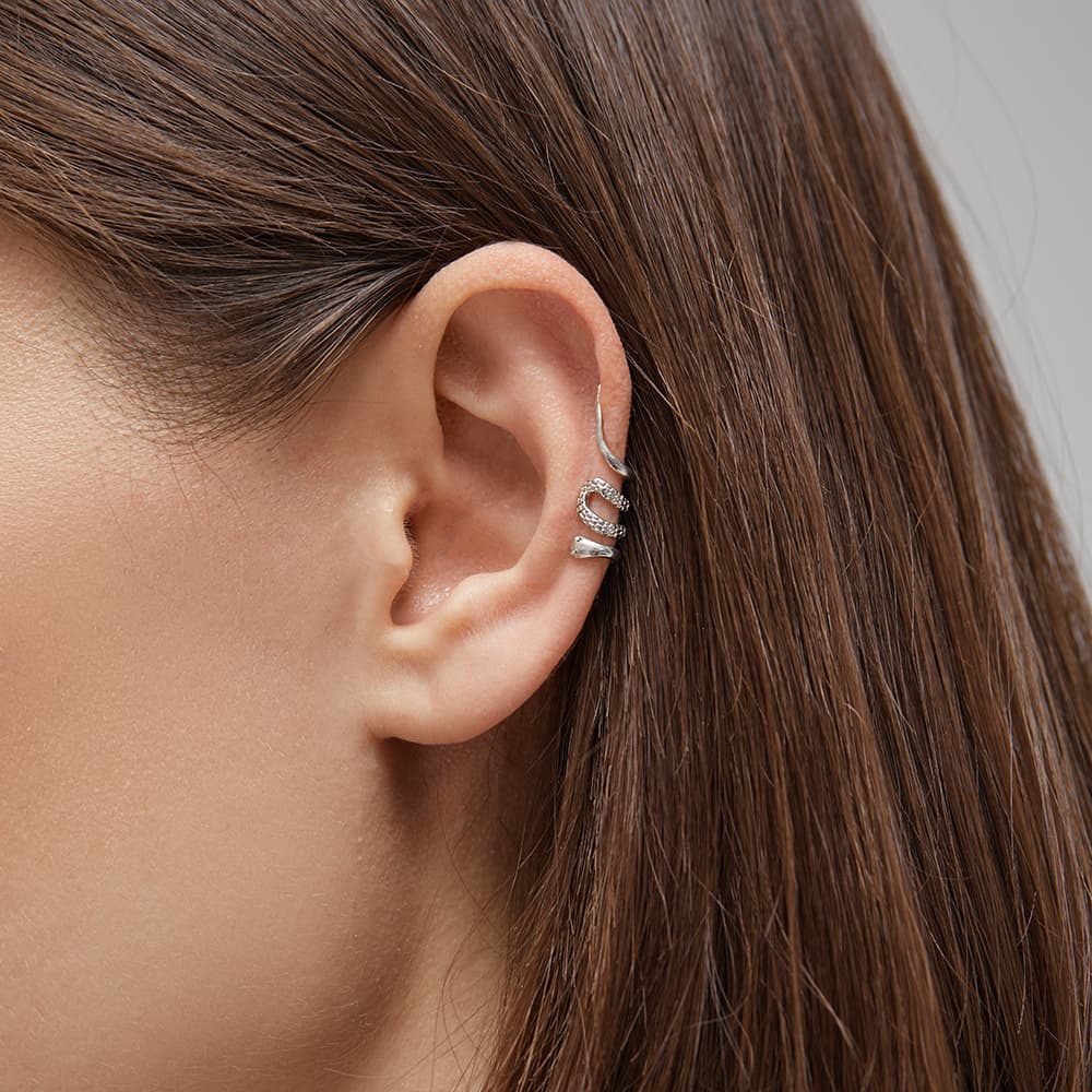 Серьги из серебра 925 без вставки