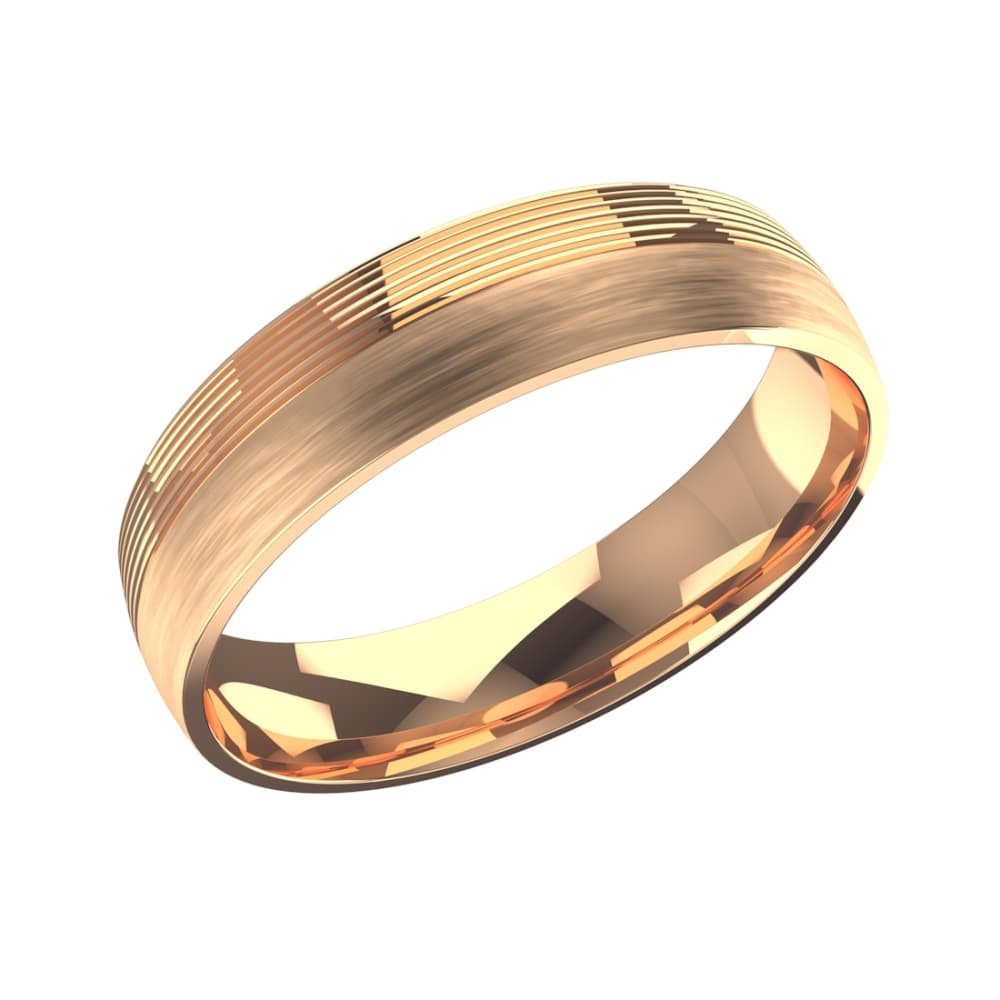 Кольцо обручальное из золота 585 без вставки