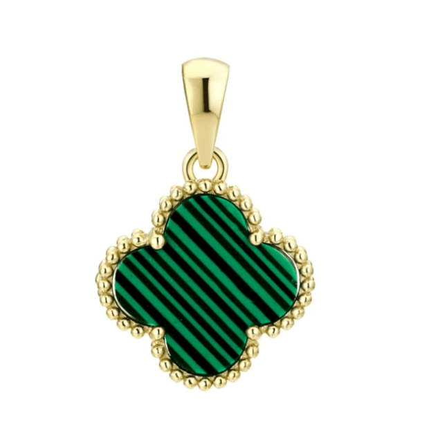 Подвеска из серебра 925 с малахитом