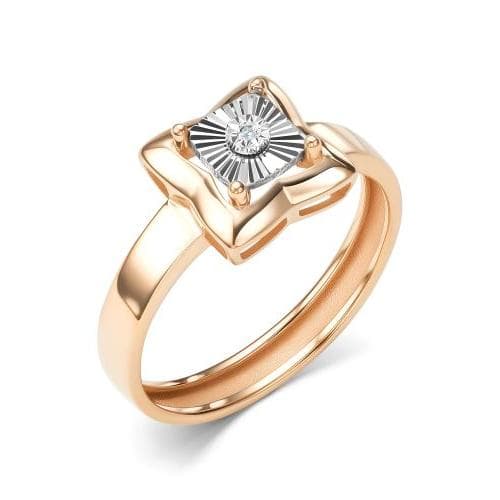 Кольцо из золота 585 с бриллиантами