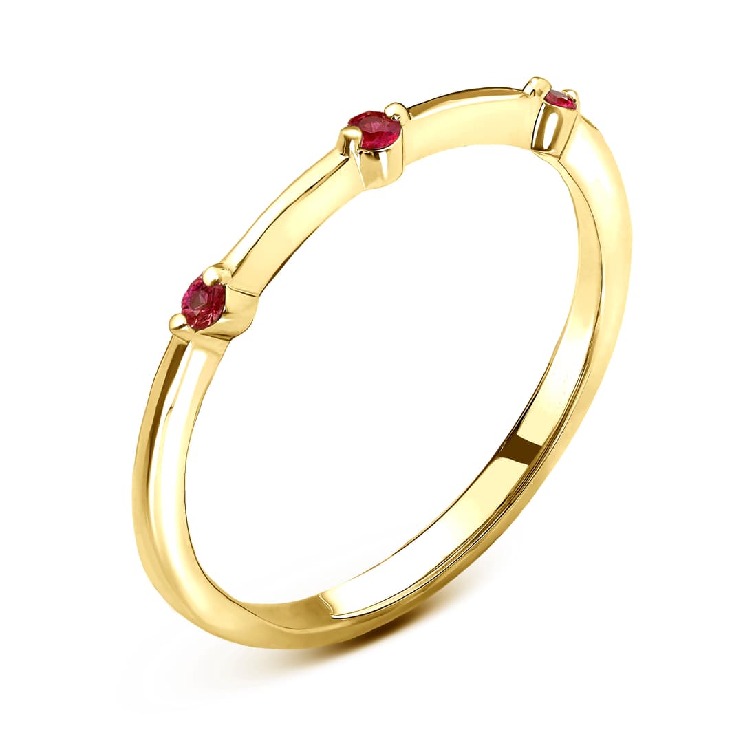 Кольцо из золота 585 с  рубином