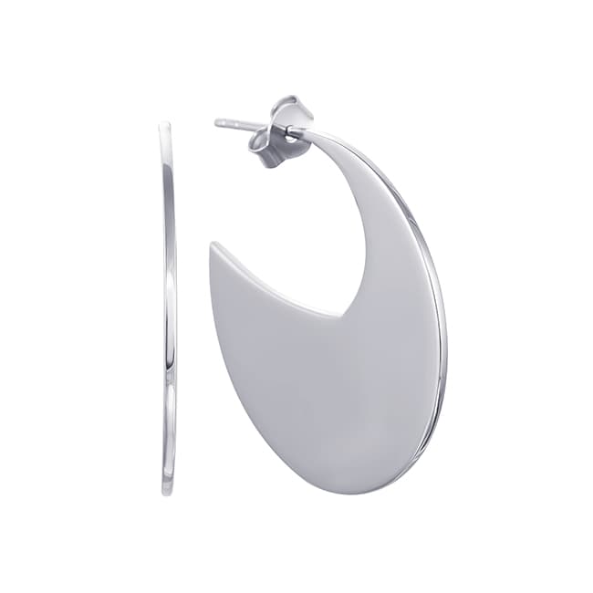 Серьги из серебра 925 без вставки