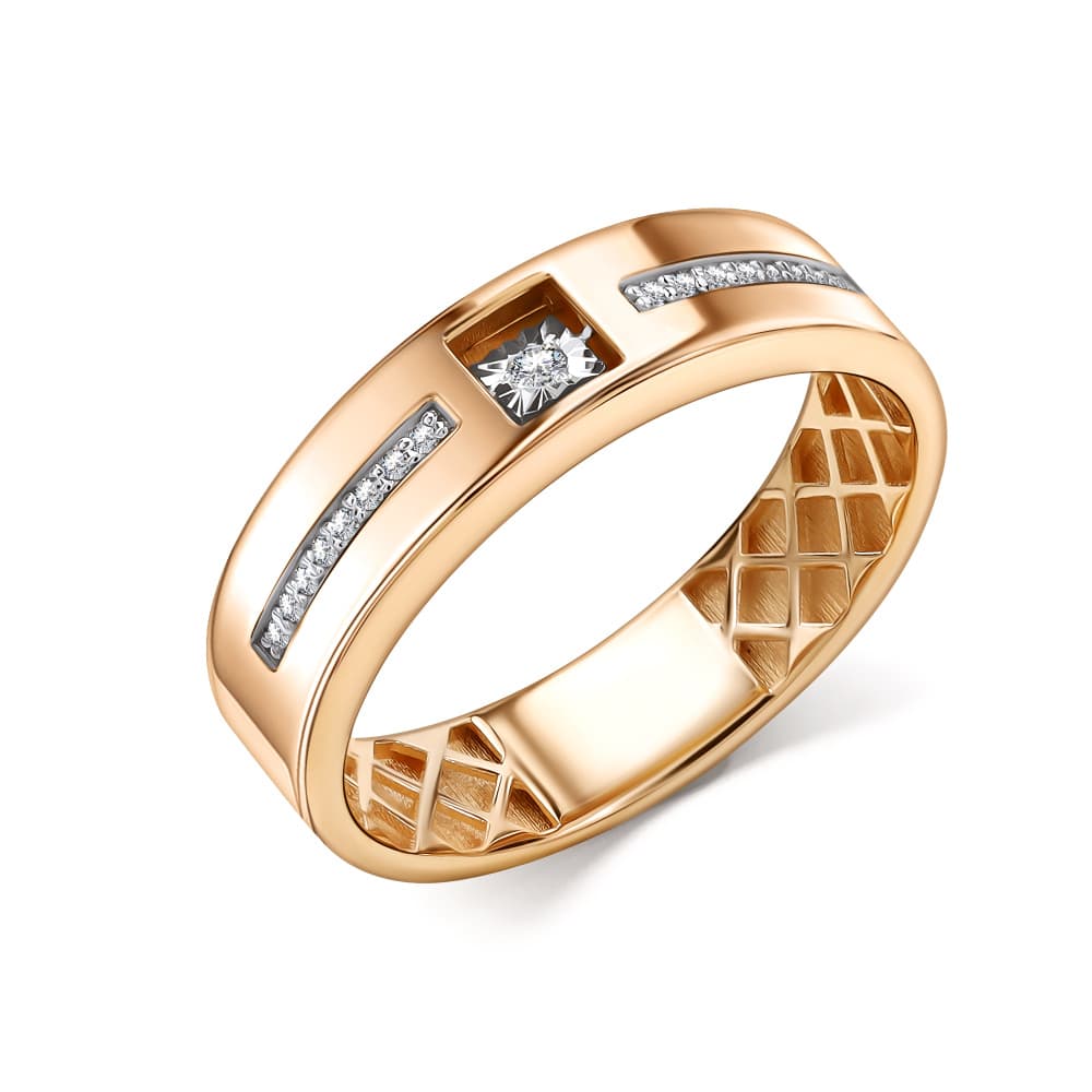 Кольцо из золота 585 с бриллиантами