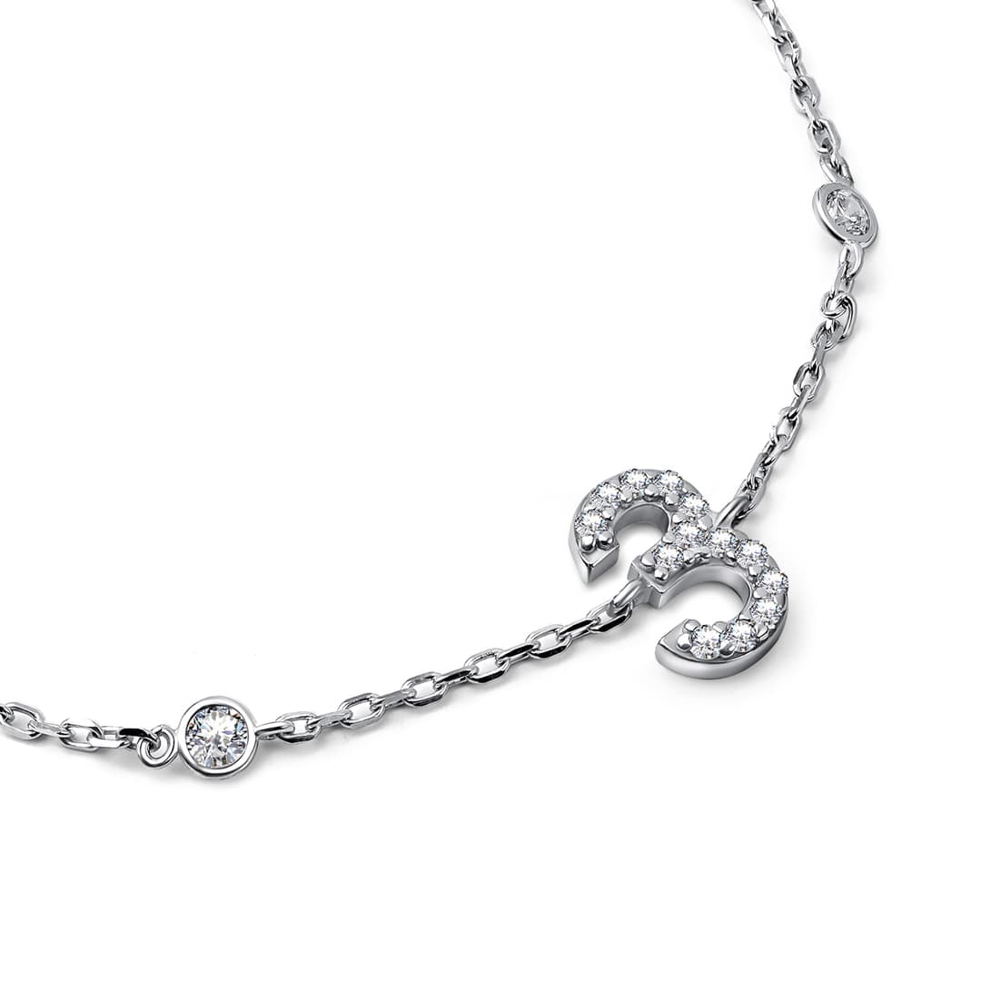 Браслет из серебра 925 с фианитами