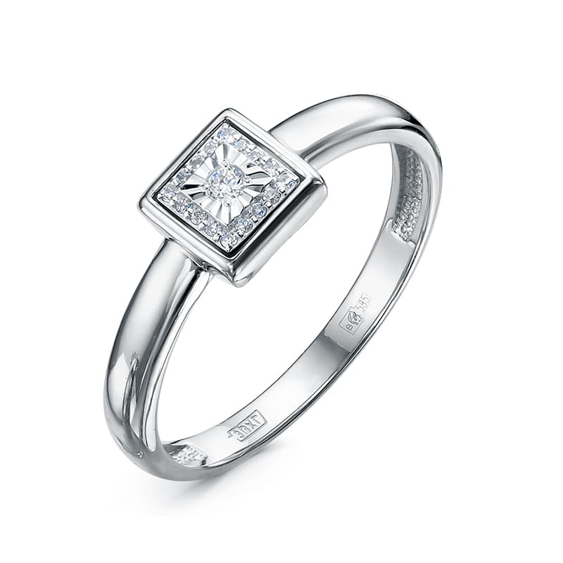 Кольцо из золота 585 с бриллиантом