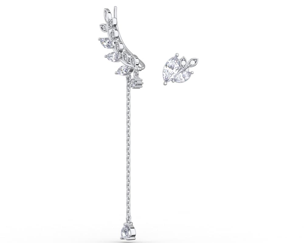 Серьги из серебра 925 с фианит