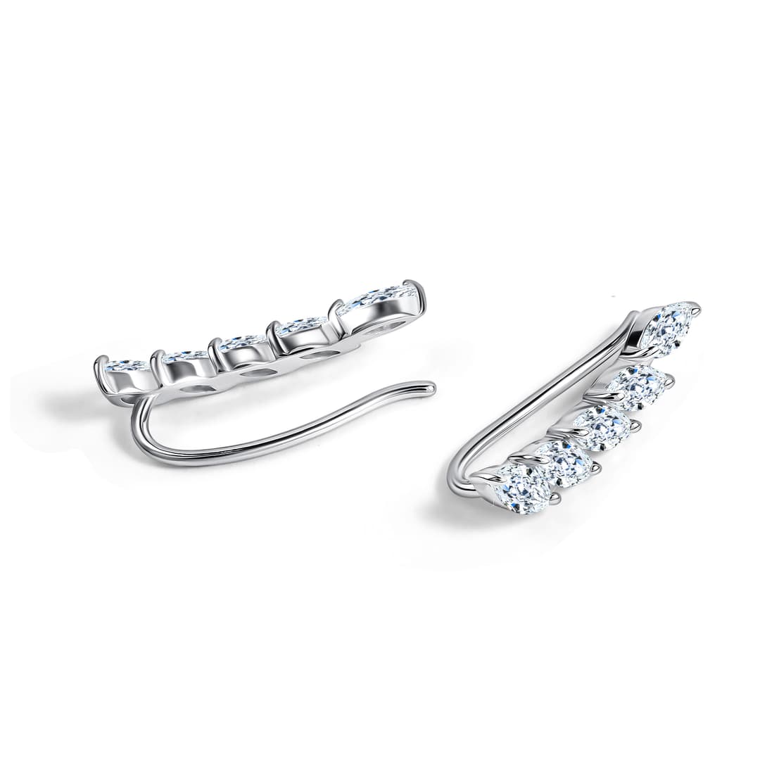 Серьги из серебра 925 с кубическим цирконием