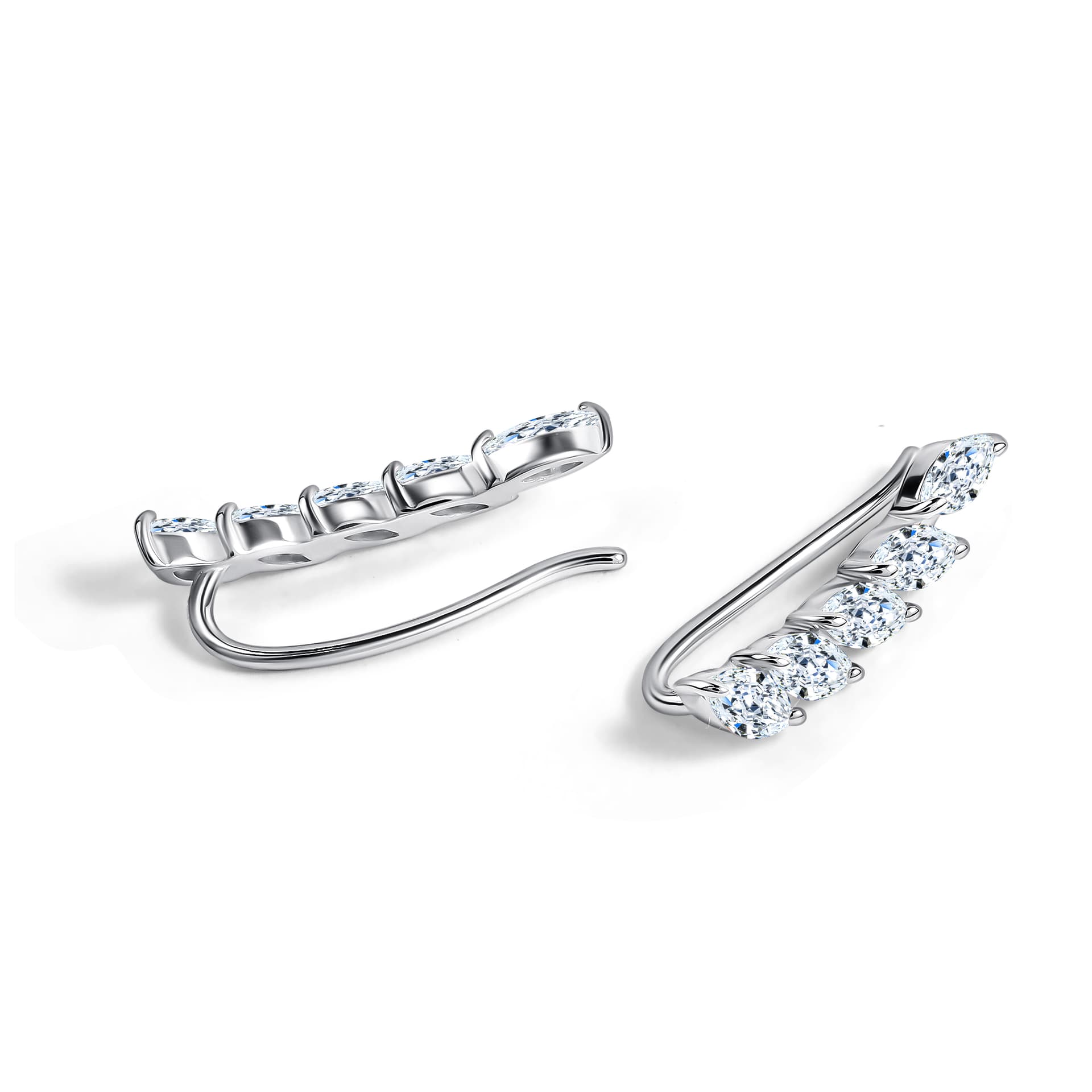 Серьги из серебра 925 с кубическим цирконием