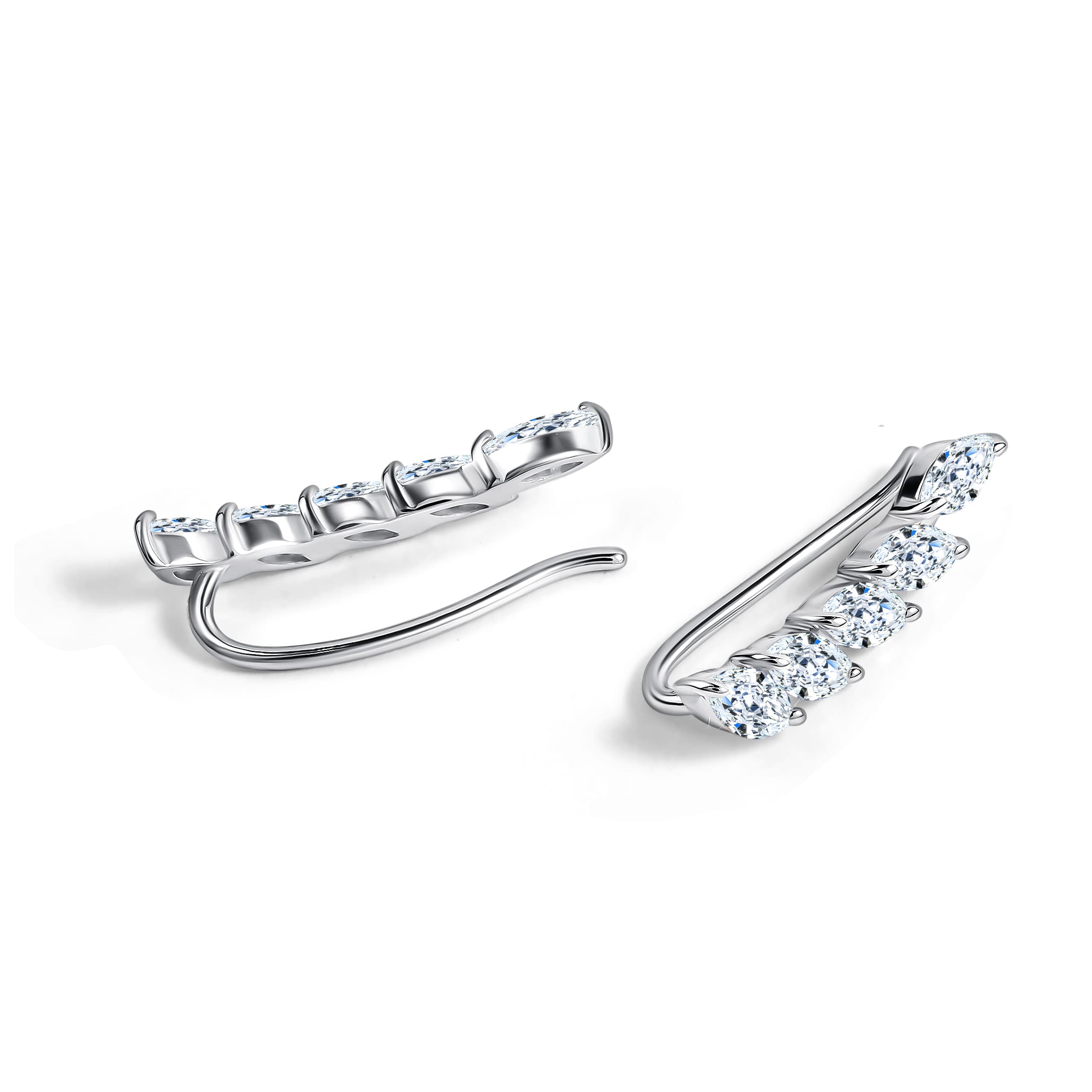 Серьги из серебра 925 с кубическим цирконием