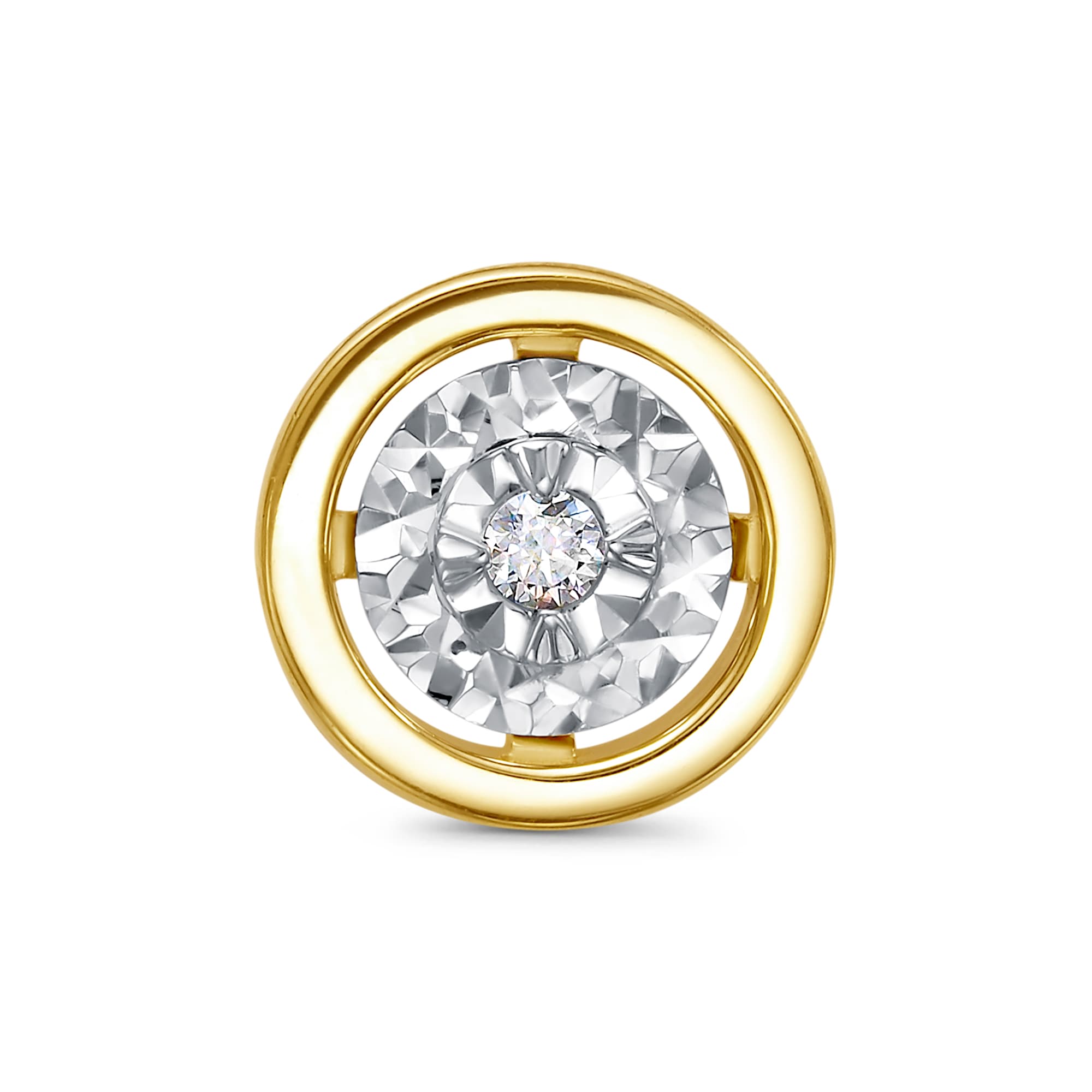 Подвеска из золота 585 с  бриллиантом