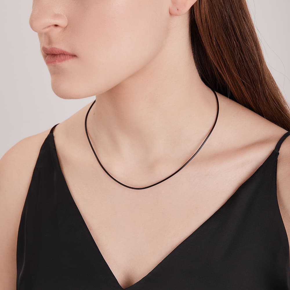 Гайтан из серебра 925 без вставки